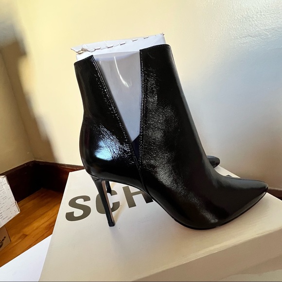 NWT Schutz Adilene Patent Leather Ankle Bootie
